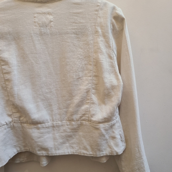 Old Navy - Linen Blend Neutral Blazer - Flax Colour  - Size S - Picture 10 of 11